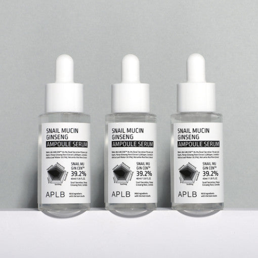 Aplb Snail Mucin Ginseng Ampoule Serum 40ml - Korean
