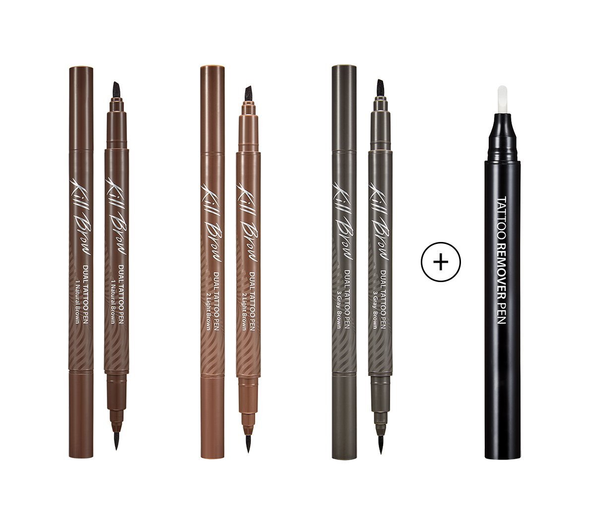 Clio Kill Brow Dual Tattoo Pen & Remover (3 Colors) - Korean