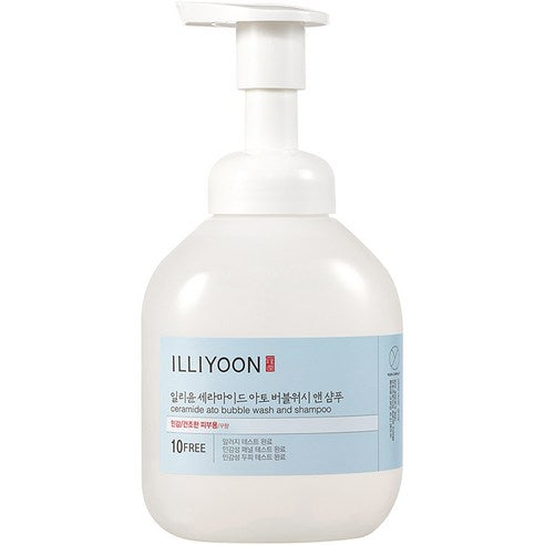 Illiyoon Ceramide Ato Bubble Wash and Shampoo 400ml - Korean