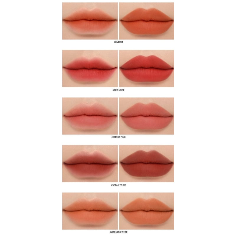 3ce Soft Matte Lipstick 3.5g (10 Colors) - Korean