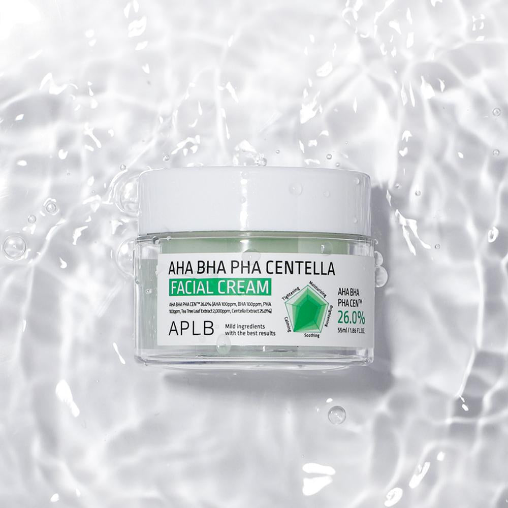 Aplb Aha Bha Pha Centella Facial Cream 55ml - Korean