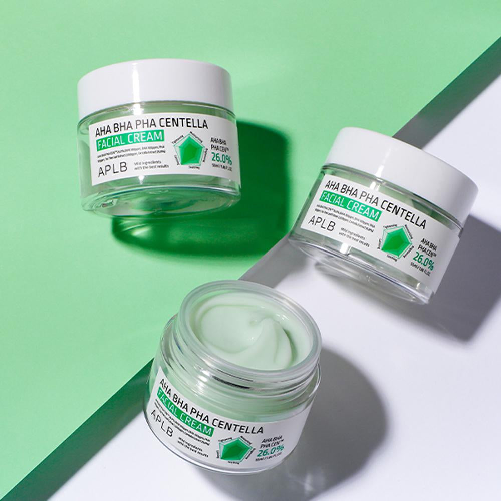 Aplb Aha Bha Pha Centella Facial Cream 55ml - Korean