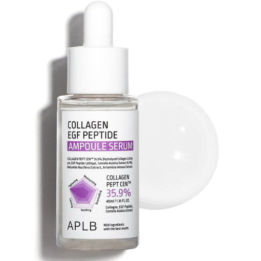 Aplb Collagen Egf Peptide Ampoule Serum 40ml - Korean