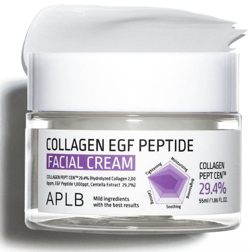Aplb Collagen Egf Peptide Facial Cream 55ml - Korean