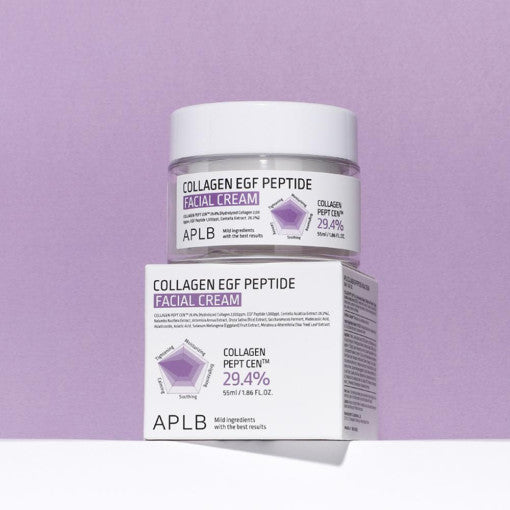 Aplb Collagen Egf Peptide Facial Cream 55ml - Korean