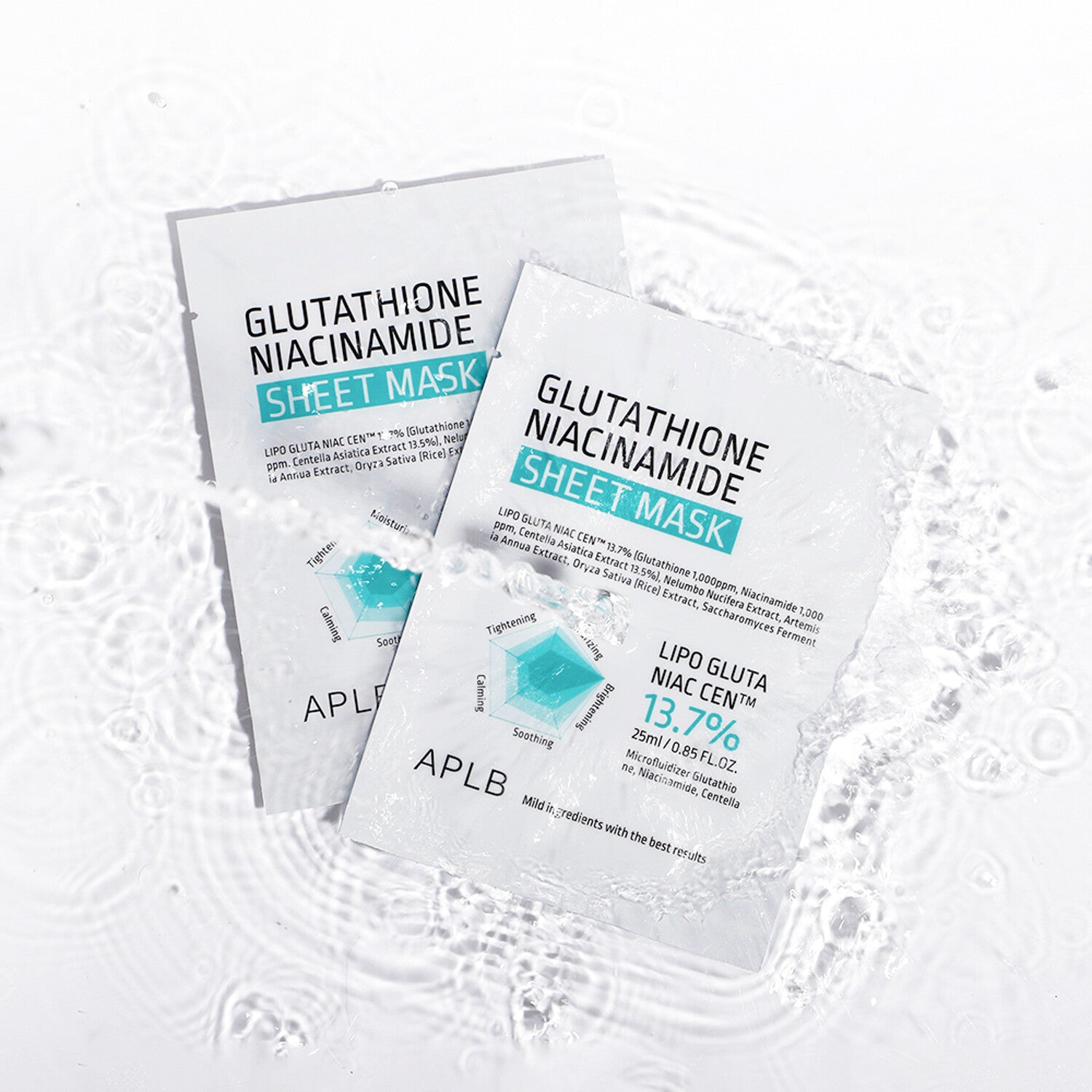 Aplb Glutathioine Niacinamide Sheet Mask 25ml 10ea - Korean