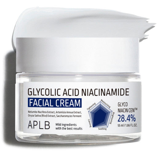 Aplb Glycolic Acid Niacinamide Facial Cream 55ml - Korean