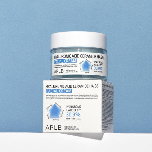 Aplb Hyaluronic Acid Ceramide Ha B5 Facial Cream 55ml