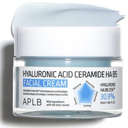 Aplb Hyaluronic Acid Ceramide Ha B5 Facial Cream 55ml