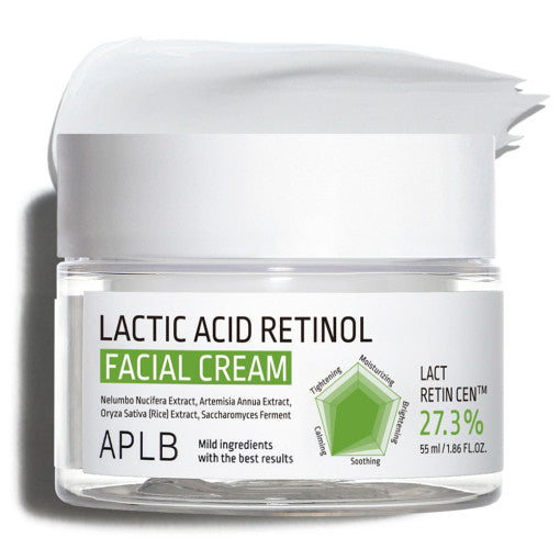 Aplb Lactic Acid Retinol Facial Cream 55ml - Korean
