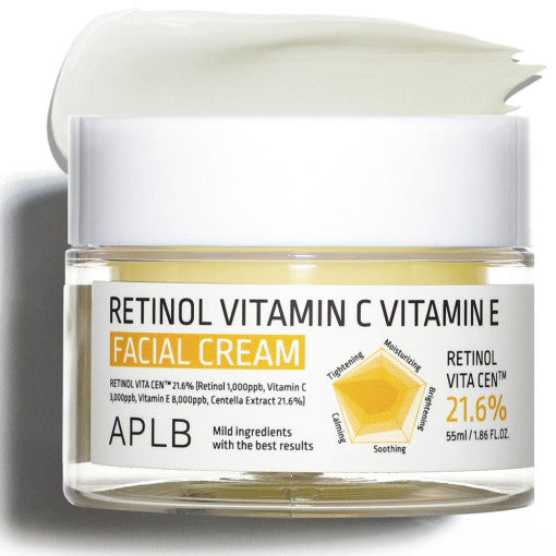 Aplb Retinol Vitamin c e Facial Cream 55ml - Korean