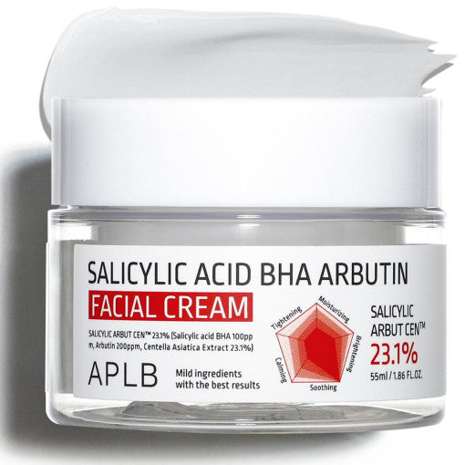 Aplb Salicylic Acid Bha Arbutin Facial Cream 55ml - Korean