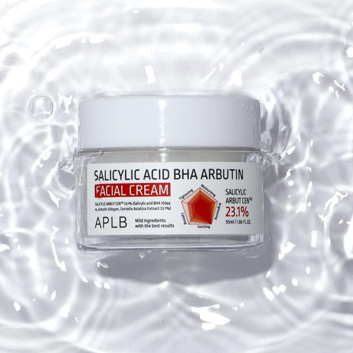 Aplb Salicylic Acid Bha Arbutin Facial Cream 55ml - Korean