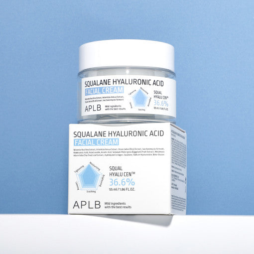 Aplb Squalane Hyaluronic Acid Facial Cream 55ml - Korean