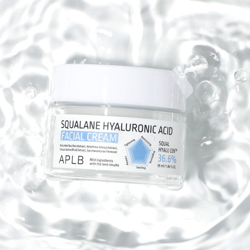 Aplb Squalane Hyaluronic Acid Facial Cream 55ml - Korean