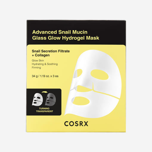 Cosrx Advanced Snail Mucin Glass Glow Hydrogel Mask 34g x