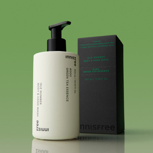 Innisfree Isle Number Body & Hand Wash 300ml #green Tea