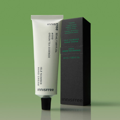Innisfree Isle Number Hand Cream 50ml #green Tea Essence