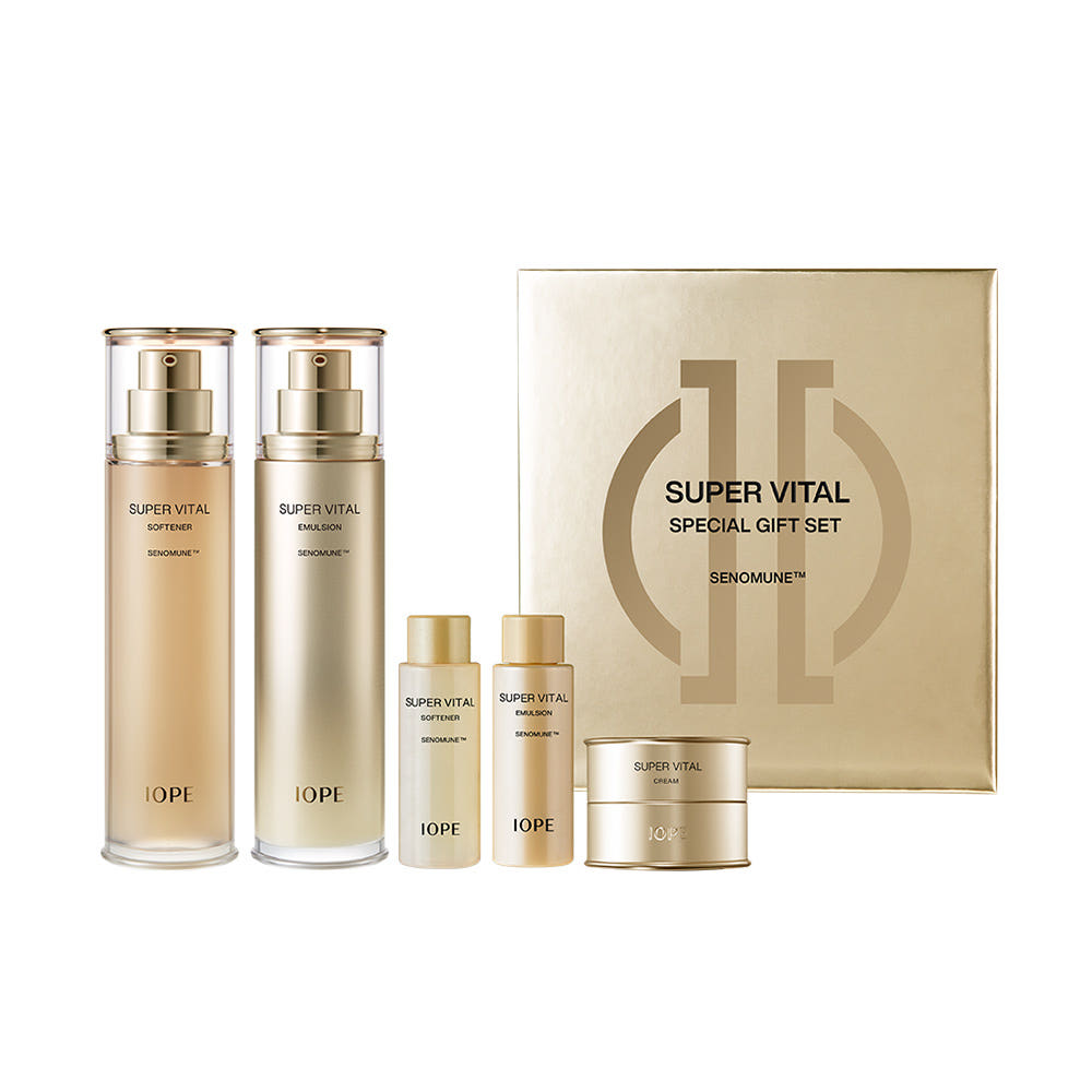 Iope Super Vital Emulsion + Softner Set - Korean