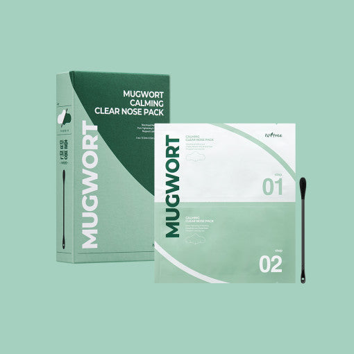 Isntree Mugwort Calming Clear Nose Pack 5p - Korean
