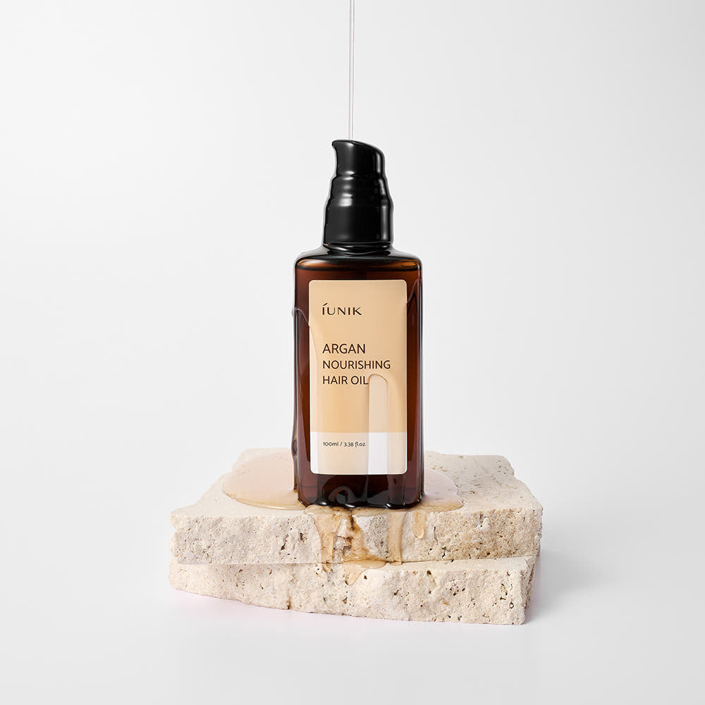 Iunik Argan Nourishing Hair Oil 100ml - Korean
