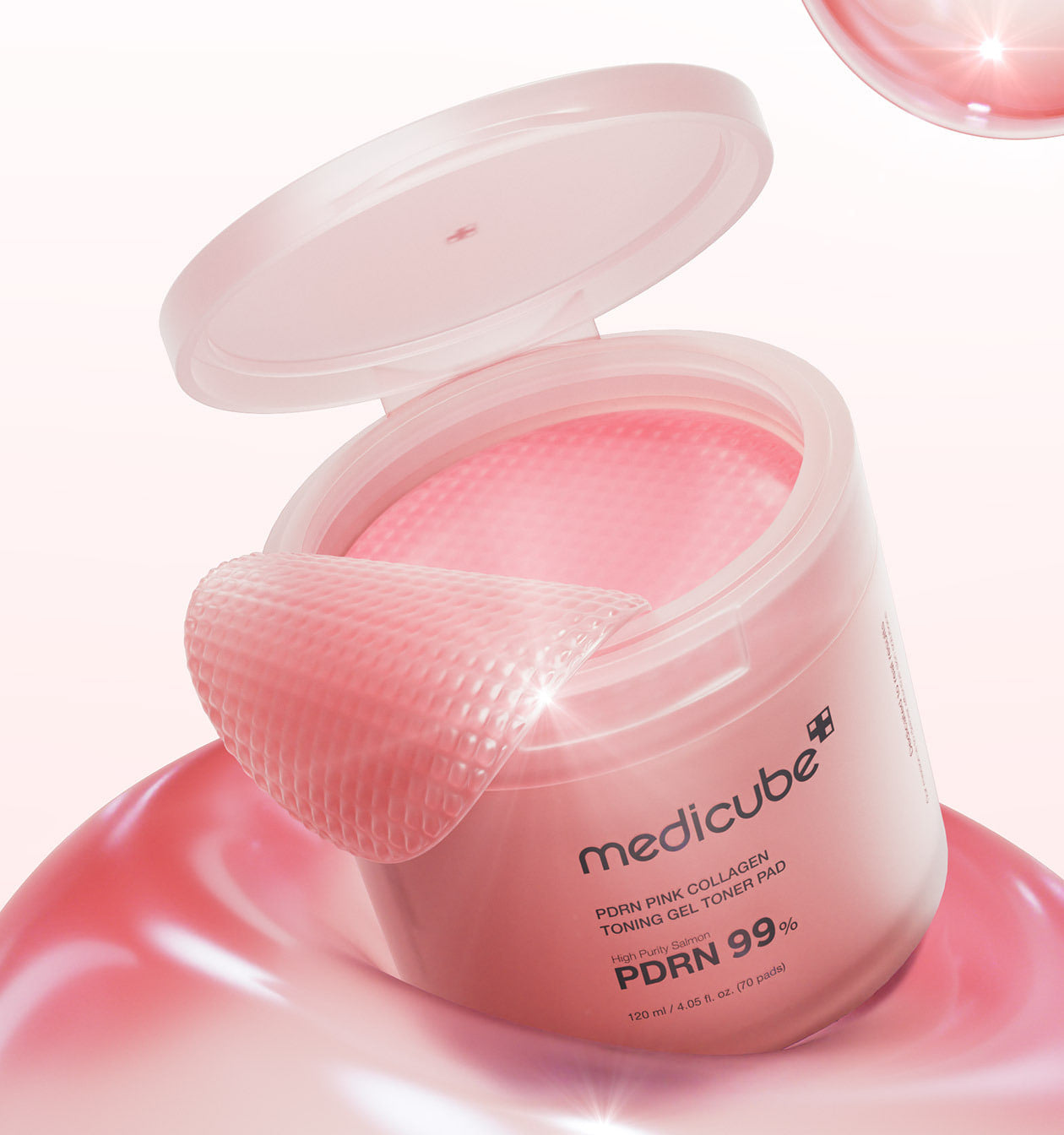 Medicube Pdrn Pink Collagen Gel Toner Pad 120ml/70pads