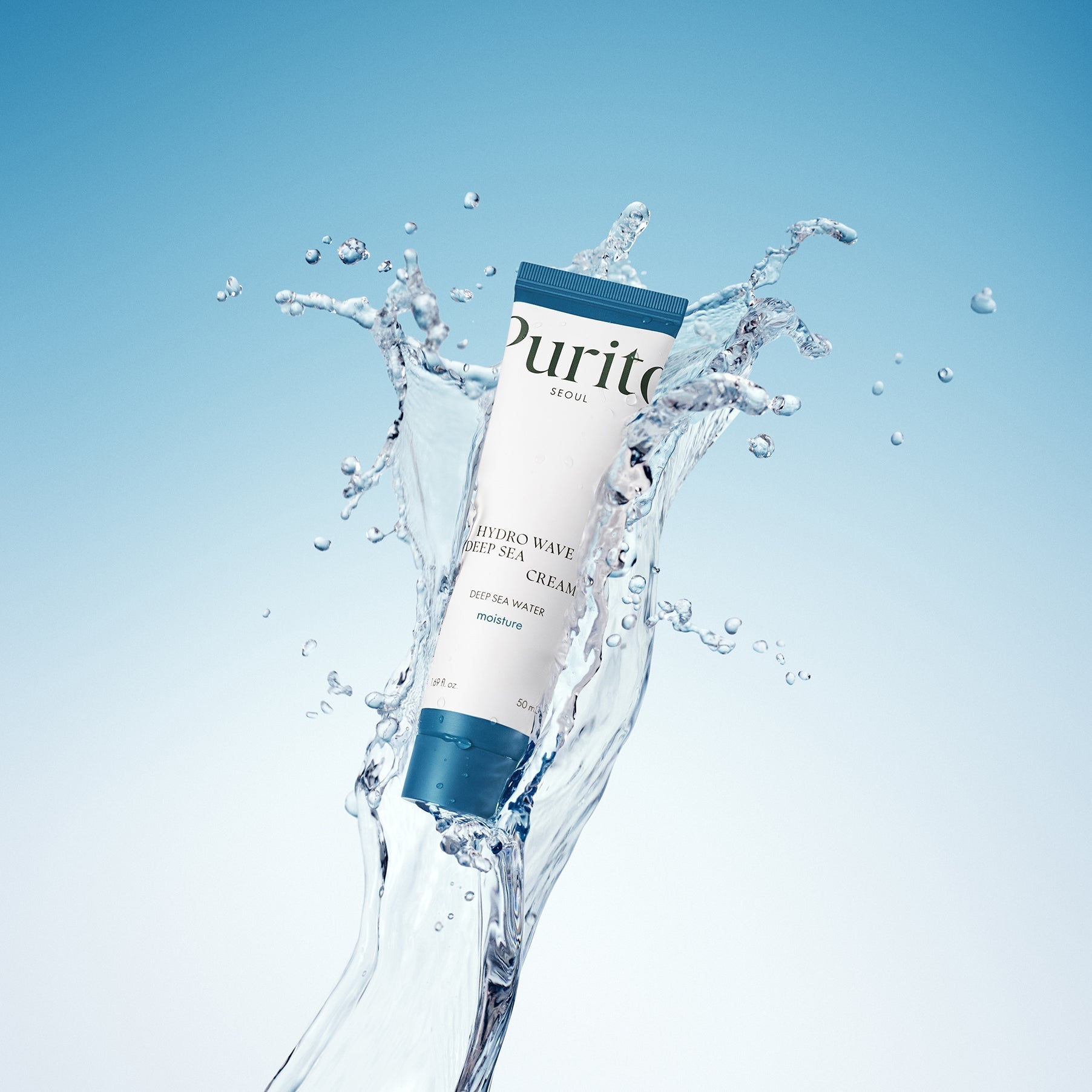 [purito Seoul] Hydro Wave Deep Sea Cream 50ml - Korean