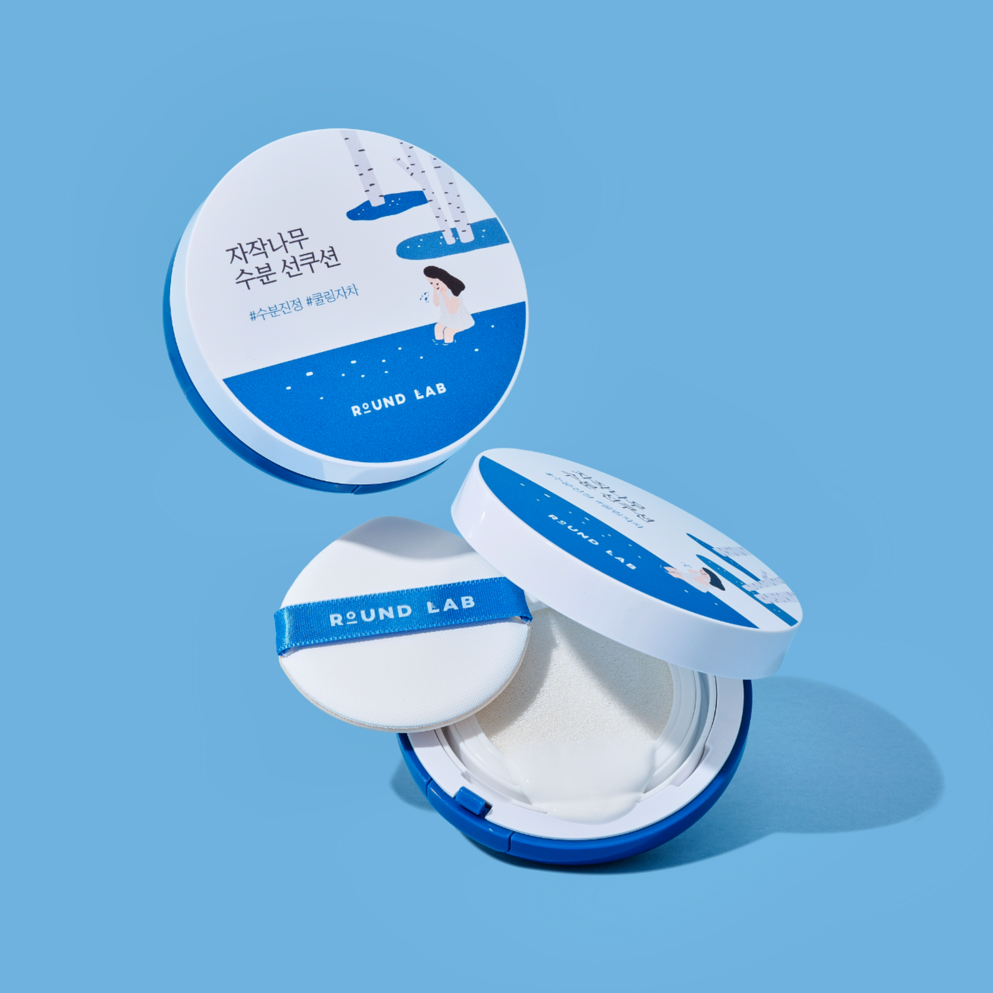 Round Lab Birch Moisturizing Sun Cushion 15g (spf 50+