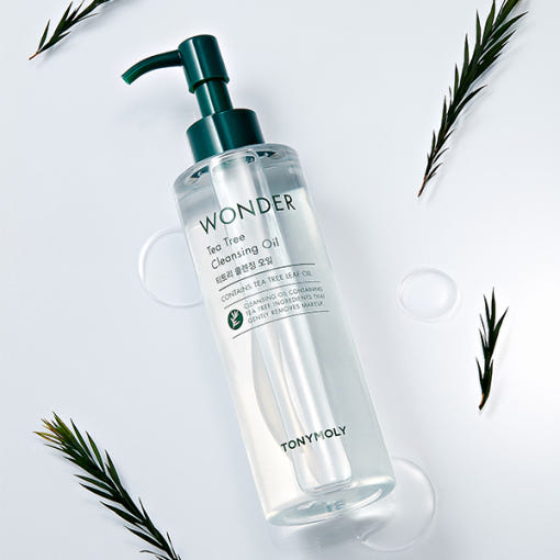 Tonymoly Wonder Tea Tree Cleansing Oil 200ml - Korean
